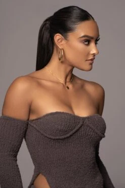 Midnight Grey Off The Record Plush Set 17 Midnight Grey Off The Record Plush Set -Jluxlabel Dress Shop PRODUCT NOV212022 DECDROP1 213