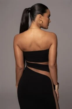 Black Unpredictable Midi Dress -Jluxlabel Dress Shop PRODUCT NOV212022 DECDROP1 42