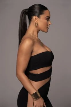 Black Unpredictable Midi Dress -Jluxlabel Dress Shop PRODUCT NOV212022 DECDROP1 46