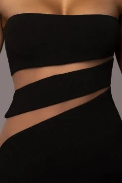 Black Unpredictable Midi Dress -Jluxlabel Dress Shop PRODUCT NOV212022 DECDROP1 47