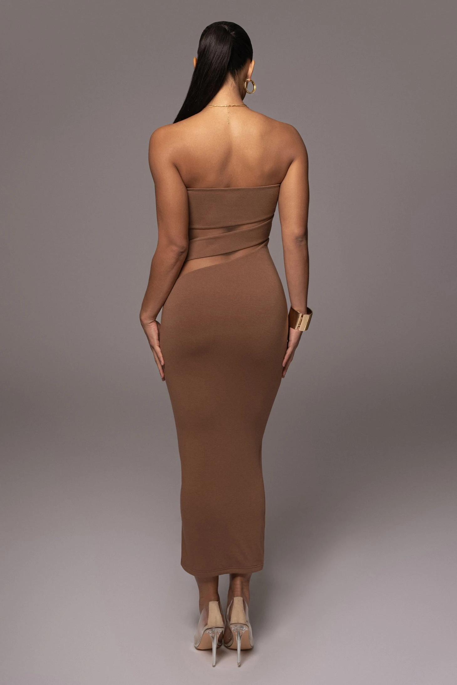 Pecan Unpredictable Midi Dress 20 Pecan Unpredictable Midi Dress - Image 18