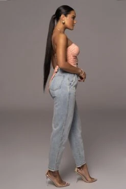 Peach New Heights Top -Jluxlabel Dress Shop PRODUCT NOV32022 HOLIDAY 119