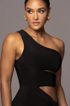 Noir One Night Only Dress -Jluxlabel Dress Shop PRODUCT NOV32022 HOLIDAY 22