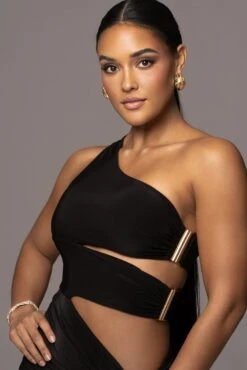 Noir One Night Only Dress -Jluxlabel Dress Shop PRODUCT NOV32022 HOLIDAY 23