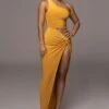 Mustard One Night Only Dress -Jluxlabel Dress Shop PRODUCT NOV32022 HOLIDAY 27