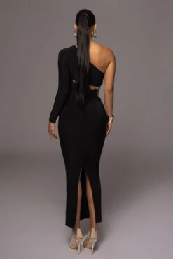 Noir Jorgia Keyhole Dress -Jluxlabel Dress Shop PRODUCT NOV92022 HOLIDAY2 11
