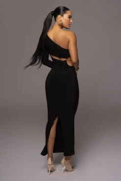 Noir Jorgia Keyhole Dress -Jluxlabel Dress Shop PRODUCT NOV92022 HOLIDAY2 12