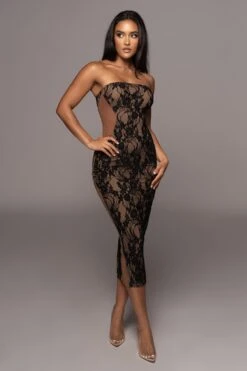 Noir/Tan Easy To Love Dress