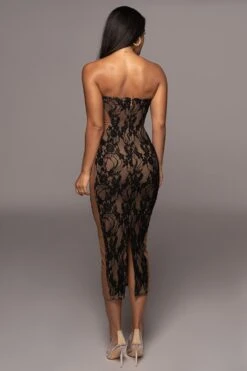 Noir/Tan Easy To Love Dress -Jluxlabel Dress Shop PRODUCT OCT102022 HOLIDAY 28