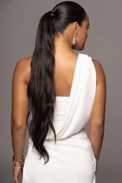 Ivory Kristiana Slit Dress -Jluxlabel Dress Shop PRODUCT OCT132022 HOLIDAY 36