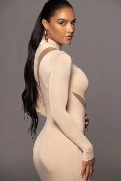 Tan Abigail Midi Dress 17 Tan Abigail Midi Dress -Jluxlabel Dress Shop PRODUCT OCT32022 PART2 70