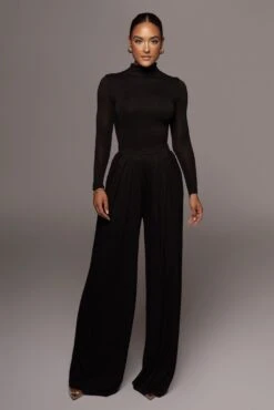 Jluxbasix Black Devyn Wide Leg Pants -Jluxlabel Dress Shop PRODUCT SEPT142021 55 856b5f81 3e65 4f6d 84d3 66b354cb131d