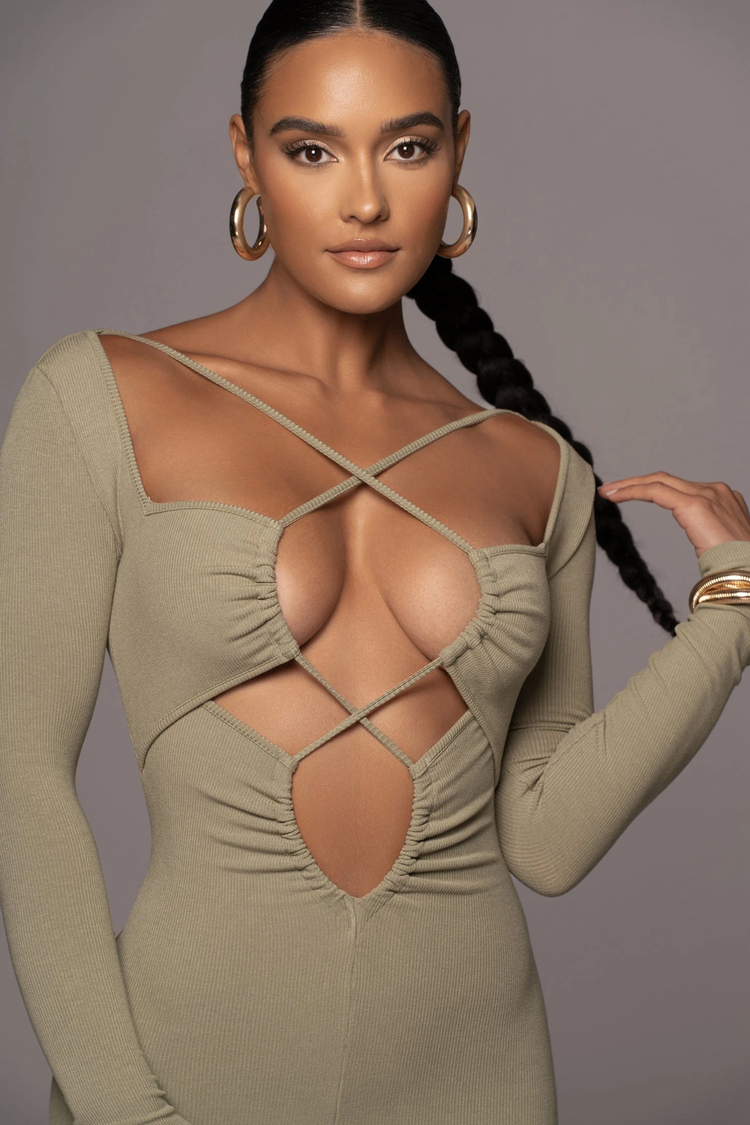 Olive Mesmerize Midi Dress 9 Olive Mesmerize Midi Dress - Image 7