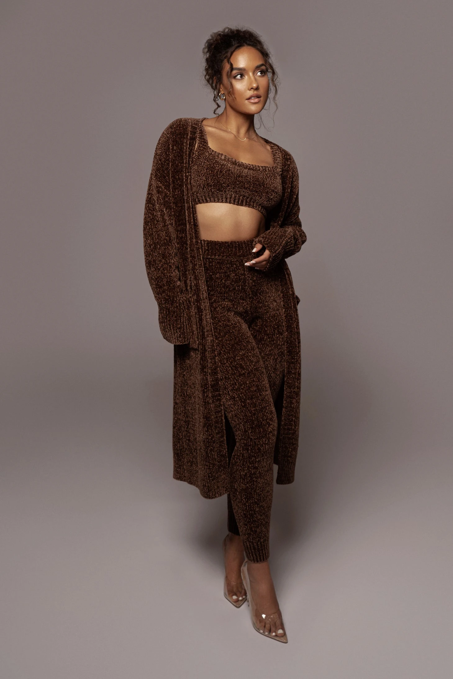 Chocolate Gemma Crop Chenille Top 19 Chocolate Gemma Crop Chenille Top - Image 17