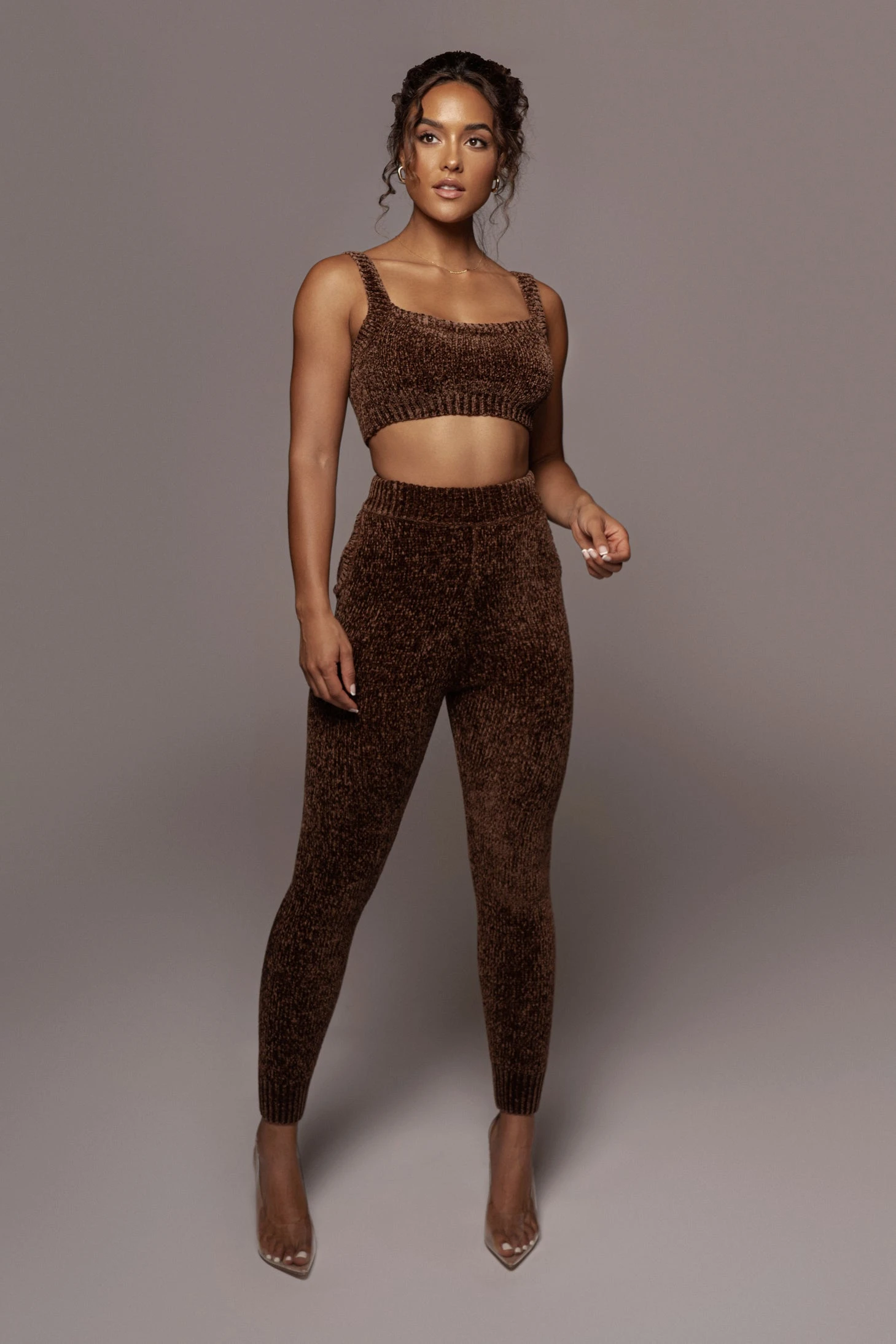 Chocolate Gemma Crop Chenille Top 17 Chocolate Gemma Crop Chenille Top - Image 15