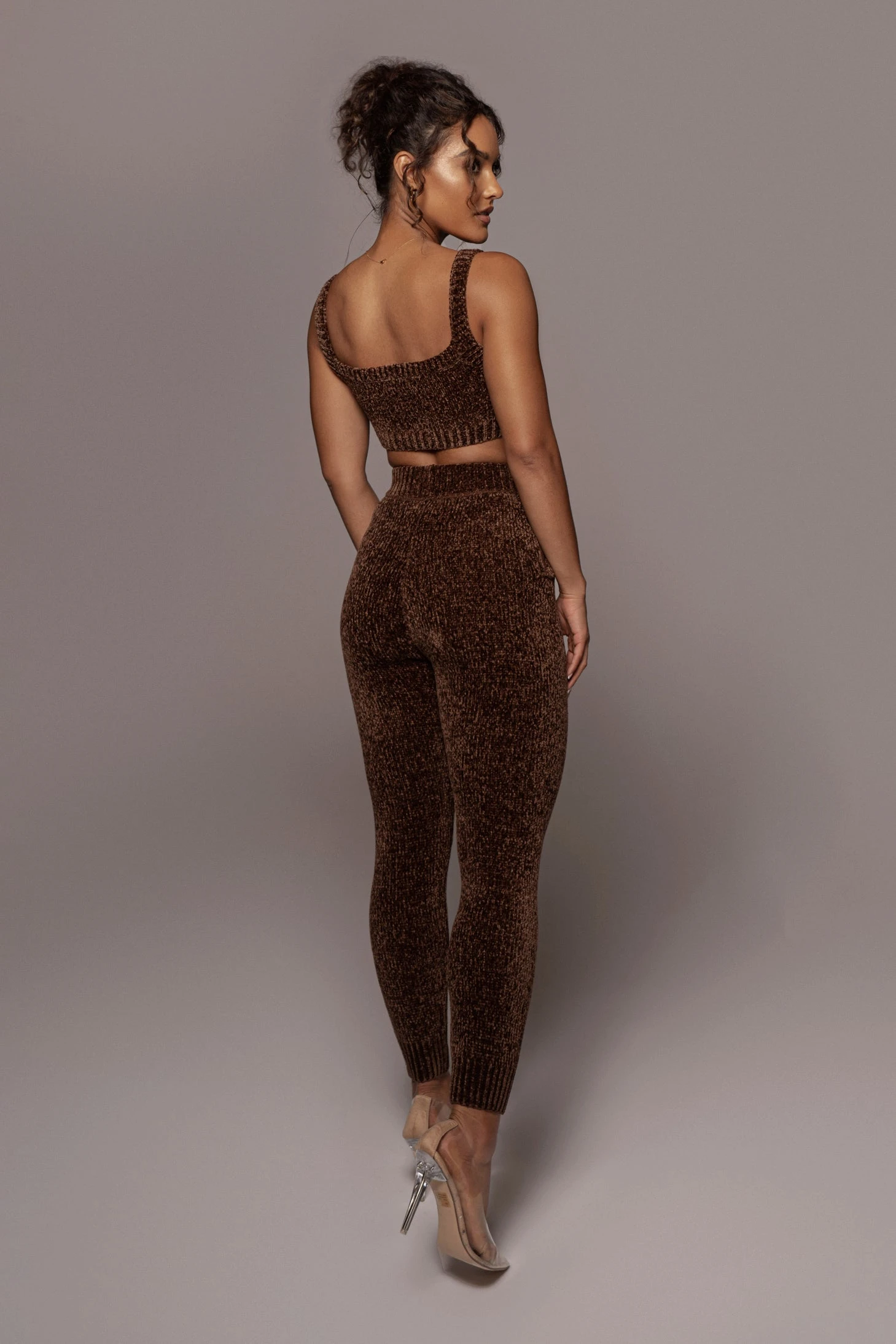 Chocolate Gemma Crop Chenille Top 20 Chocolate Gemma Crop Chenille Top - Image 18