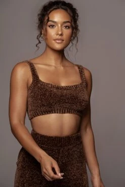Chocolate Gemma Crop Chenille Top 29 Chocolate Gemma Crop Chenille Top -Jluxlabel Dress Shop PRODUCT SEPT272021 257
