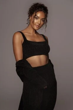 Black Gemma Crop Chenille Top -Jluxlabel Dress Shop PRODUCT SEPT272021 273 188fbbd7 2f2b 42c4 9c4c c2c738f1fc07