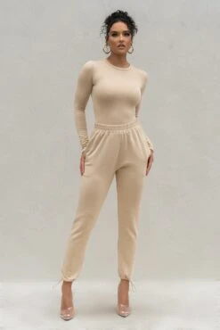 Beige No Limits Joggers -Jluxlabel Dress Shop PRODUCT SEPT92022 KNITS 140 9b0f5187 7c30 47b1 9a95 2936e319e5dc