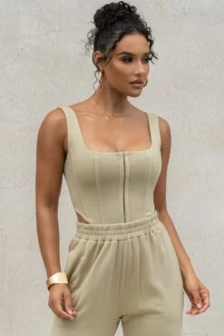 Moss More Than Friends Corset -Jluxlabel Dress Shop PRODUCT SEPT92022 KNITS 21