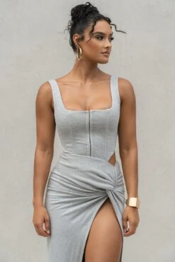Grey More Than Friends Corset -Jluxlabel Dress Shop PRODUCT SEPT92022 KNITS 82