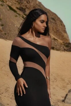 Black Eyes For You Midi Dress -Jluxlabel Dress Shop SUMMER32022 28