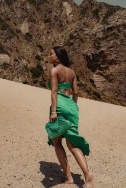 Green Maurine Cutout Dress 31 Green Maurine Cutout Dress -Jluxlabel Dress Shop SUMMER32022 5