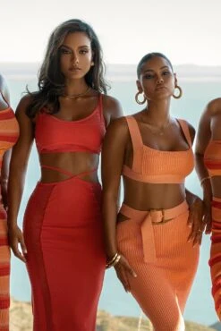 Peach Nikole Ribbed Skirt Set 35 Peach Nikole Ribbed Skirt Set -Jluxlabel Dress Shop SUMMER4 44 b3340fc0 2282 4b8a 8c1f 0528244a5778