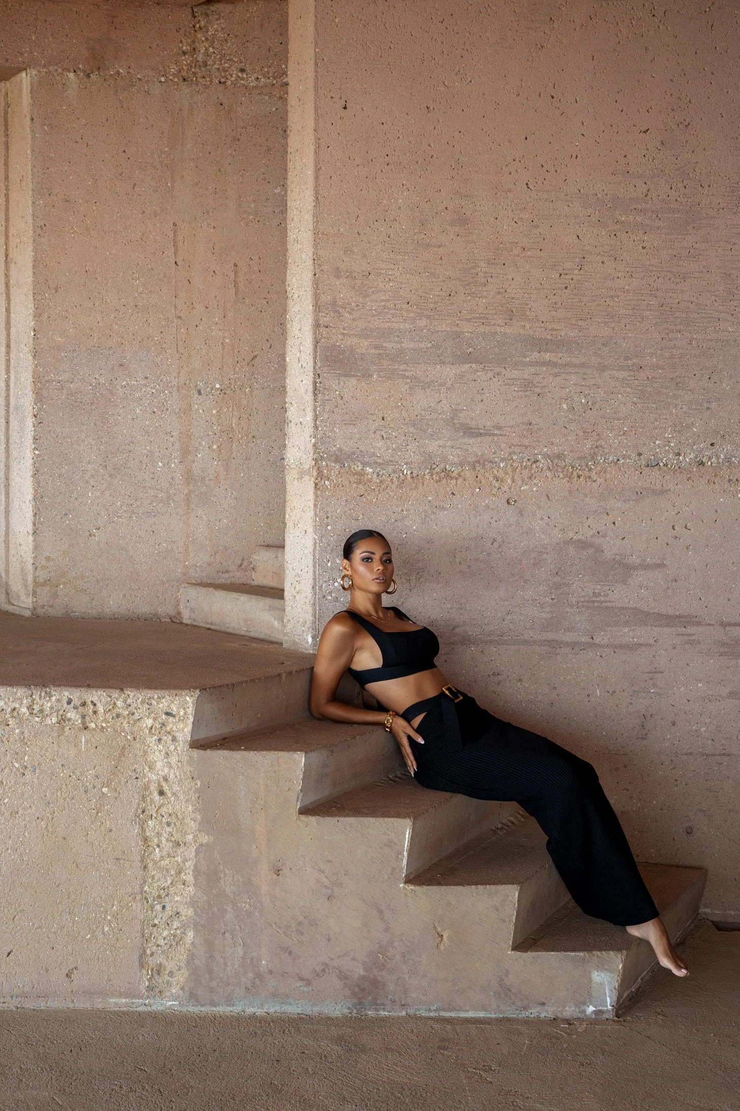 Black Nikole Ribbed Skirt Set 15 Black Nikole Ribbed Skirt Set - Image 13