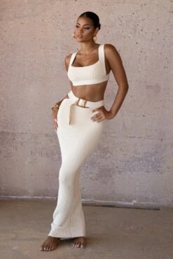 Ivory Nikole Ribbed Skirt Set 32 Ivory Nikole Ribbed Skirt Set -Jluxlabel Dress Shop SUMMER4 PRODUCT 15