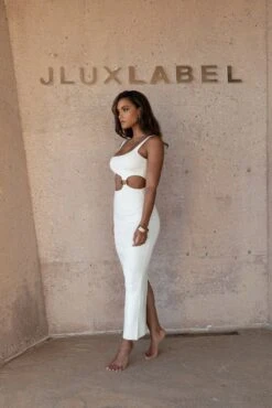 Ivory Time After Time Dress -Jluxlabel Dress Shop SUMMER4 PRODUCT 193