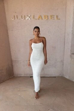 White Palmas Crochet Maxi Dress 25 White Palmas Crochet Maxi Dress -Jluxlabel Dress Shop SUMMER4 PRODUCT 49