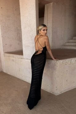 Black Palmas Crochet Maxi Dress 29 Black Palmas Crochet Maxi Dress -Jluxlabel Dress Shop SUMMER4 PRODUCT 76