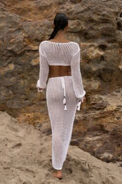 White Summer Daze Crochet Maxi Dress 39 White Summer Daze Crochet Maxi Dress -Jluxlabel Dress Shop SUMMER5 PART2 22