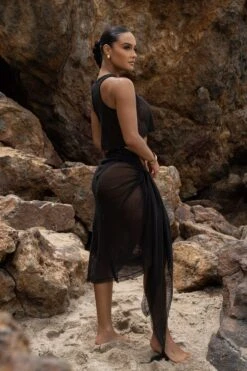 Black Fishnet Crop Tank -Jluxlabel Dress Shop SUMMER5 PART2 37