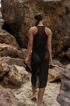 Black Fishnet Crop Tank -Jluxlabel Dress Shop SUMMER5 PART2 38