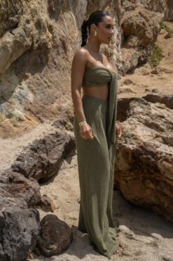 Olive Arya Two Piece Set -Jluxlabel Dress Shop SUMMER5 PART2 68
