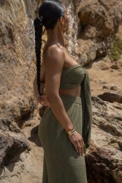 Olive Arya Two Piece Set -Jluxlabel Dress Shop SUMMER5 PART2 69