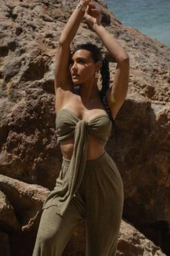 Olive Arya Two Piece Set -Jluxlabel Dress Shop SUMMER5 PART2 77