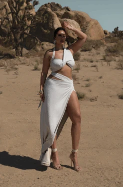 Natural New Age Two Piece Skirt Set