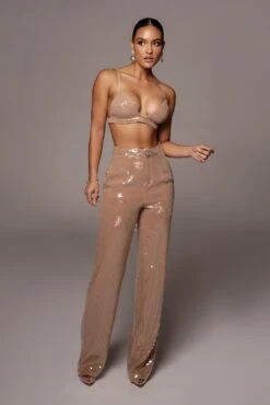 Tan Elowen Sequin Trousers 24 Tan Elowen Sequin Trousers -Jluxlabel Dress Shop VDAY2021 PRODUCT 189 c9e98b72 bd6b 40fa acae e2d0a33703a2