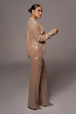 Tan Elowen Sequin Trousers 26 Tan Elowen Sequin Trousers -Jluxlabel Dress Shop VDAY2021 PRODUCT 201 fea7de7b c862 4dae a513 558f27e55db5