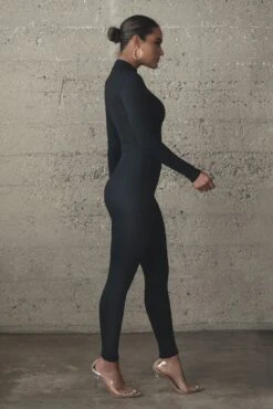 Black Galilea High Neck Jumpsuit -Jluxlabel Dress Shop WINTER2021 PART1 272