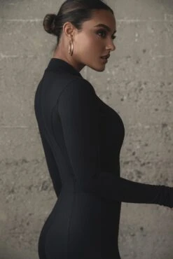 Black Galilea High Neck Jumpsuit -Jluxlabel Dress Shop WINTER2021 PART1 278