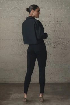 Black Galilea High Neck Jumpsuit -Jluxlabel Dress Shop WINTER2021 PART1 279