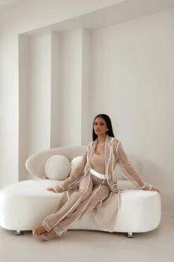 Tan/Tan Bexley Coat -Jluxlabel Dress Shop WINTER2022 PART2 114