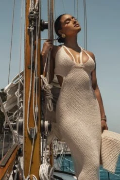 Buttercream Serenity Cutout Midi Dress 27 Buttercream Serenity Cutout Midi Dress -Jluxlabel Dress Shop YACHTCLUB 73