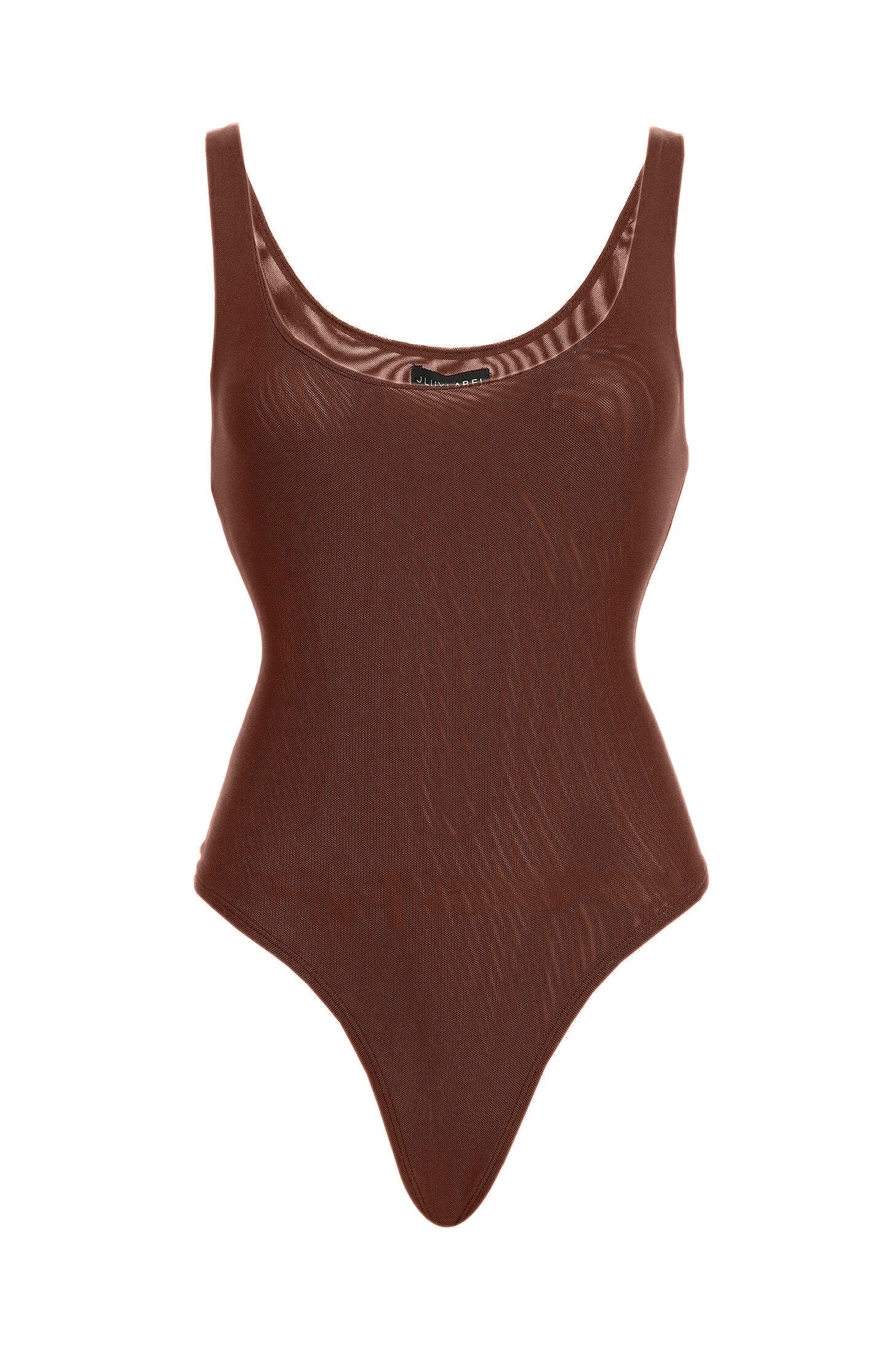 Chocolate Mesh Essential Tank Bodysuit Undergarment 2 Chocolate Mesh Essential Tank Bodysuit Undergarment